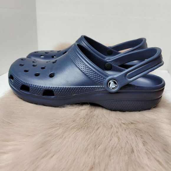 Crocs Classic Clog Navy Blue Shoes Size 10M 12W main image 7